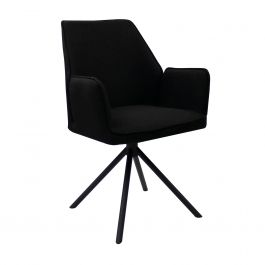 Chaise Pivotante Kick Alex - Noir