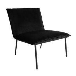 Fauteuil Kick Velvet Lola - Noir