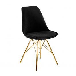 Chaise scandinave Kick Jen - Noir