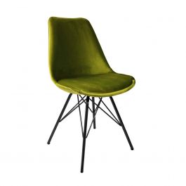 Chaise scandinave Kick Velvet - Vert - Vert