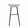 Tabouret de bar Kick Finn Haut - Champagne