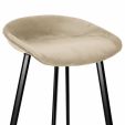 Tabouret de bar Kick Finn Haut - Champagne