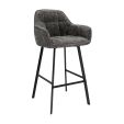 Tabouret de bar Kick Lynn - Gris foncé