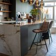 Tabouret de bar Kick Reza - Blanc