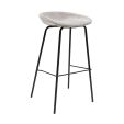 Tabouret de bar Kick Riga - 80cm - Gris