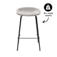 Tabouret de bar Kick Riga - 70cm - Gris