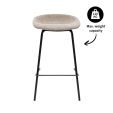 Tabouret de bar Kick Riga - 70cm - Taupe