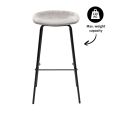 Tabouret de bar Kick Riga - 80cm - Gris