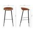 Tabouret de bar Kick Riga - 80cm - Terre