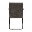 Chaise tubulaire Kick Isa - Gris foncé