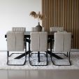 Chaise tubulaire Kick Isa - Gris foncé