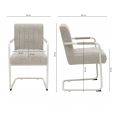 Chaise tubulaire Kick Isa - Beige