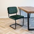 Chaise tubulaire Kick Ivy - Vert foncé