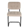 Chaise tubulaire Kick Ivy - Champagne