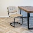 Chaise tubulaire Kick Ivy - Champagne