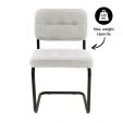 Chaise tubulaire Kick Yves - Blanc