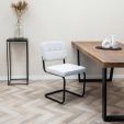 Chaise tubulaire Kick Yves - Blanc
