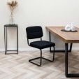 Chaise tubulaire Kick Yves - Noir