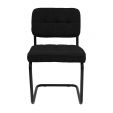 Chaise tubulaire Kick Yves - Noir
