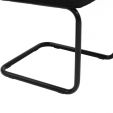 Chaise tubulaire Kick Yves - Noir