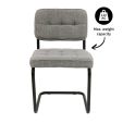 Chaise tubulaire Kick Yves - Gris
