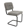 Chaise tubulaire Kick Yves - Gris