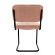 Chaise tubulaire Kick Yves - Rose