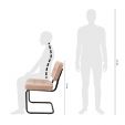 Chaise tubulaire Kick Yves - Rose