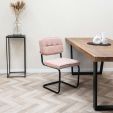 Chaise tubulaire Kick Yves - Rose