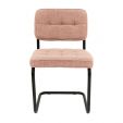 Chaise tubulaire Kick Yves - Rose