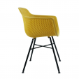 Set de 4 Chaise d’extérieur Kick Indy - Jaune