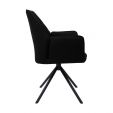Chaise tournante Kick Alex - Noir