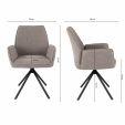 Chaise tournante Kick Alex - Gris