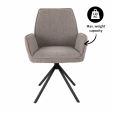 Chaise tournante Kick Alex - Gris