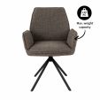 Chaise tournante Kick Alex - Taupe