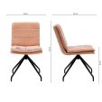 Chaise tournante Kick Aron - Rose