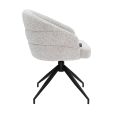 Chaise tournante Kick Ava - Gris
