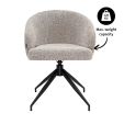 Chaise tournante Kick Ava - Taupe