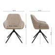 Chaise tournante Kick Jule - Beige