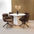 Chaise tournante Kick Kian - Taupe