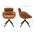 Chaise tournante Kick Kian - Terre