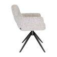 Chaise tournante Liva - Champagne