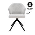 Chaise tournante Kick Liz - Gris
