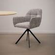 Chaise tournante Kick Luc - Gris