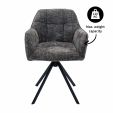Chaise tournante Kick Luc - Gris foncé