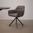 Chaise tournante Kick Luc - Gris foncé
