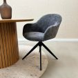 Chaise tournante Kick Matt - Gris foncé