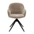 Chaise tournante Kick Matt - Taupe