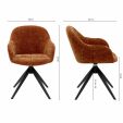 Chaise tournante Kick Matt - Terre
