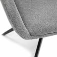 Chaise tournante Kick Mex - Gris foncé